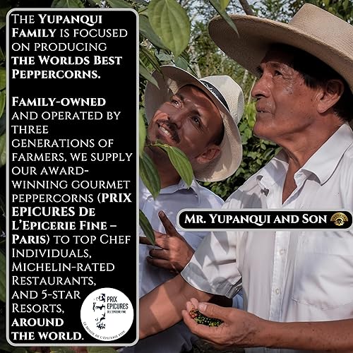 Miniatura 6 de YUPANQUI Granos de pimienta ahumados enteros 17.6 onzas La mejor pimienta negra ahumada orgánica para asar a la parrilla, pimienta ahumada negra