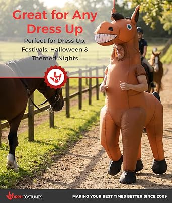 Morph Giant Inflatable Horse Costume, Blow Up Horse Costumes Adult, Inflatable Costume Adult