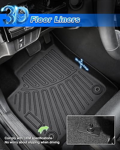 Miniatura 2 de Cartist Alfombrillas personalizadas para Nissan Frontier 2022, 2023, 2024 (cabina doble con almacenamiento debajo del asiento de la segunda fila),