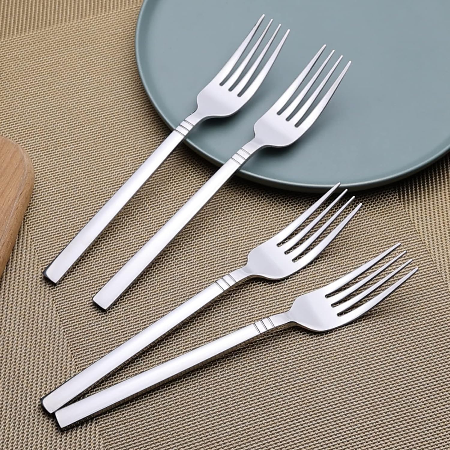Morcte Stainless Steel Dinner Fork, 12 Pieces Fork