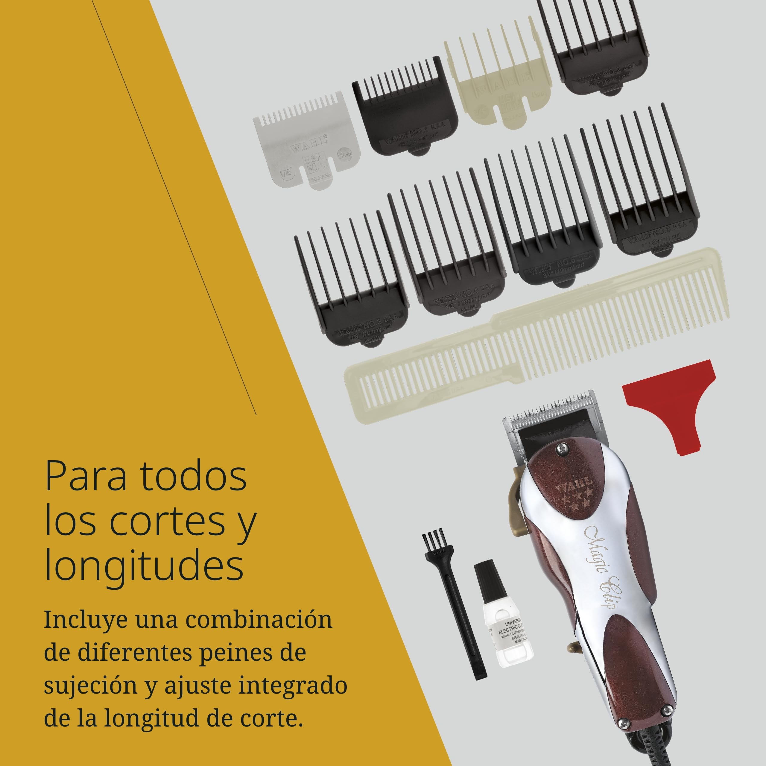 Wahl Magic Clip Cortapelos para Difuminado - Máquina de Cortar Pelo para Hombre para Degradados, Eliminar Volumen y Difuminar Gradualmente el Pelo