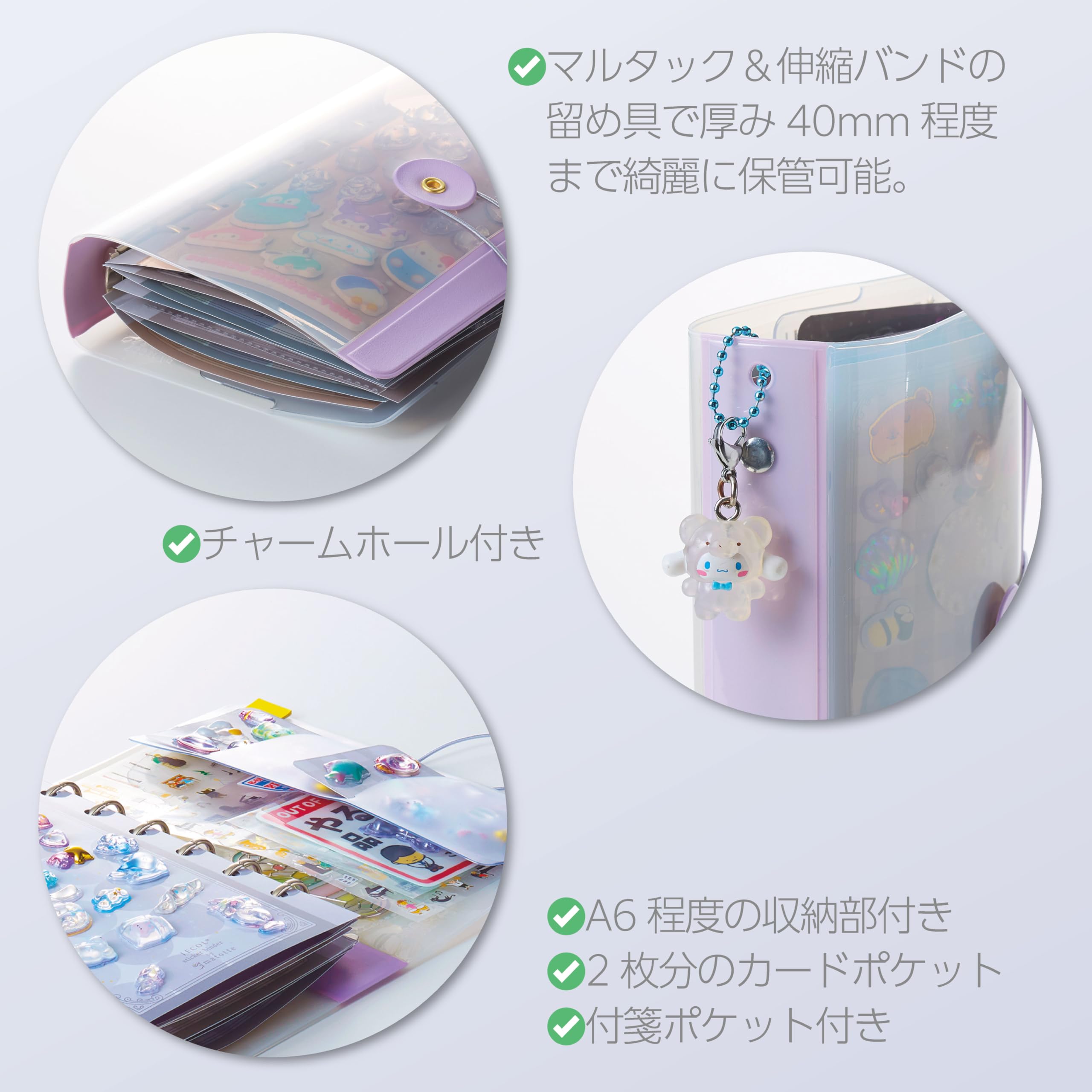 Amazon.co.jp: 【日本製】[JECOL ちょっと贅沢なシール帳™ SB-M6-BK