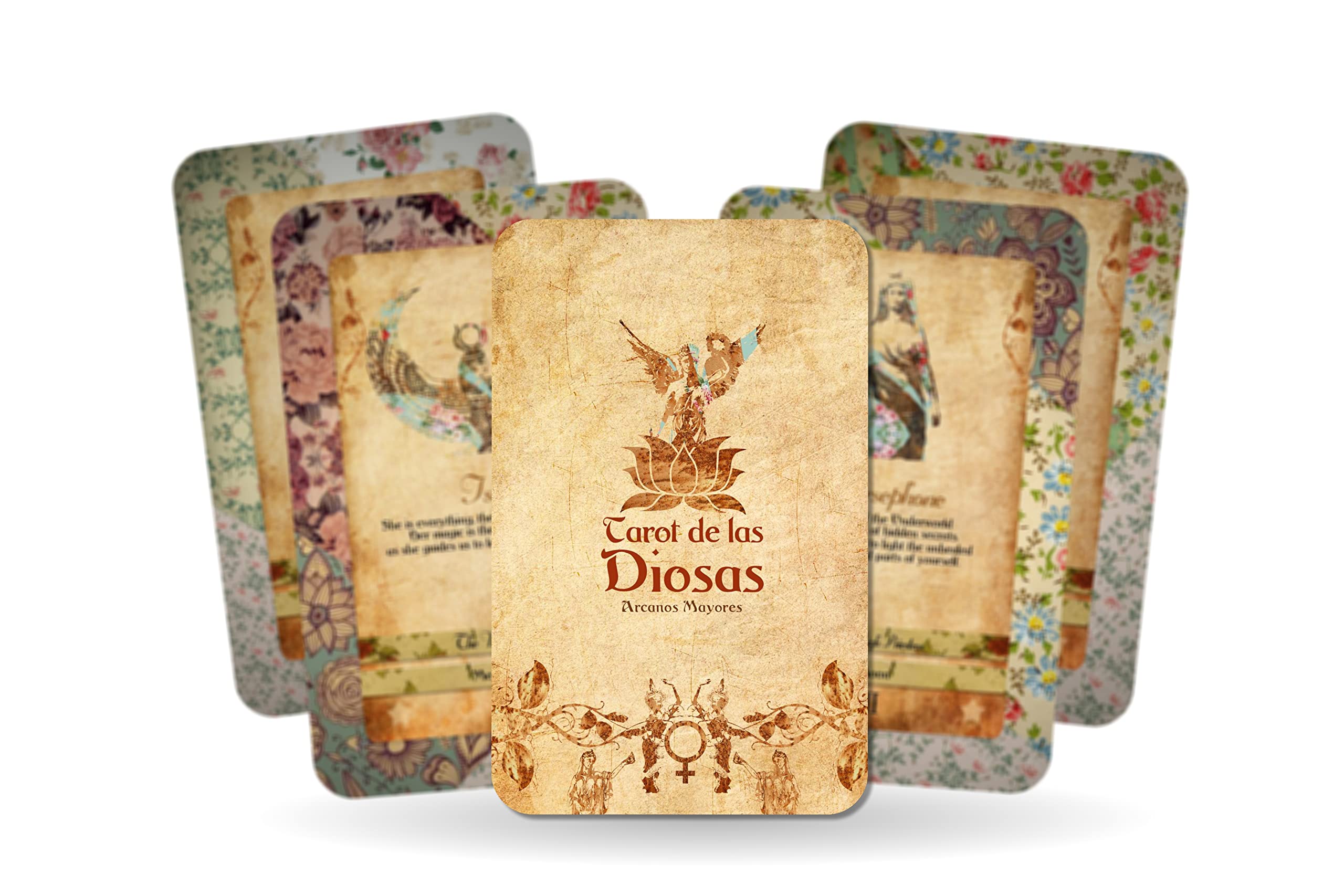 Tarot Deck - Cartas de poder de la diosa - Arcanos mayores - Oráculo femenino sagrado (español)