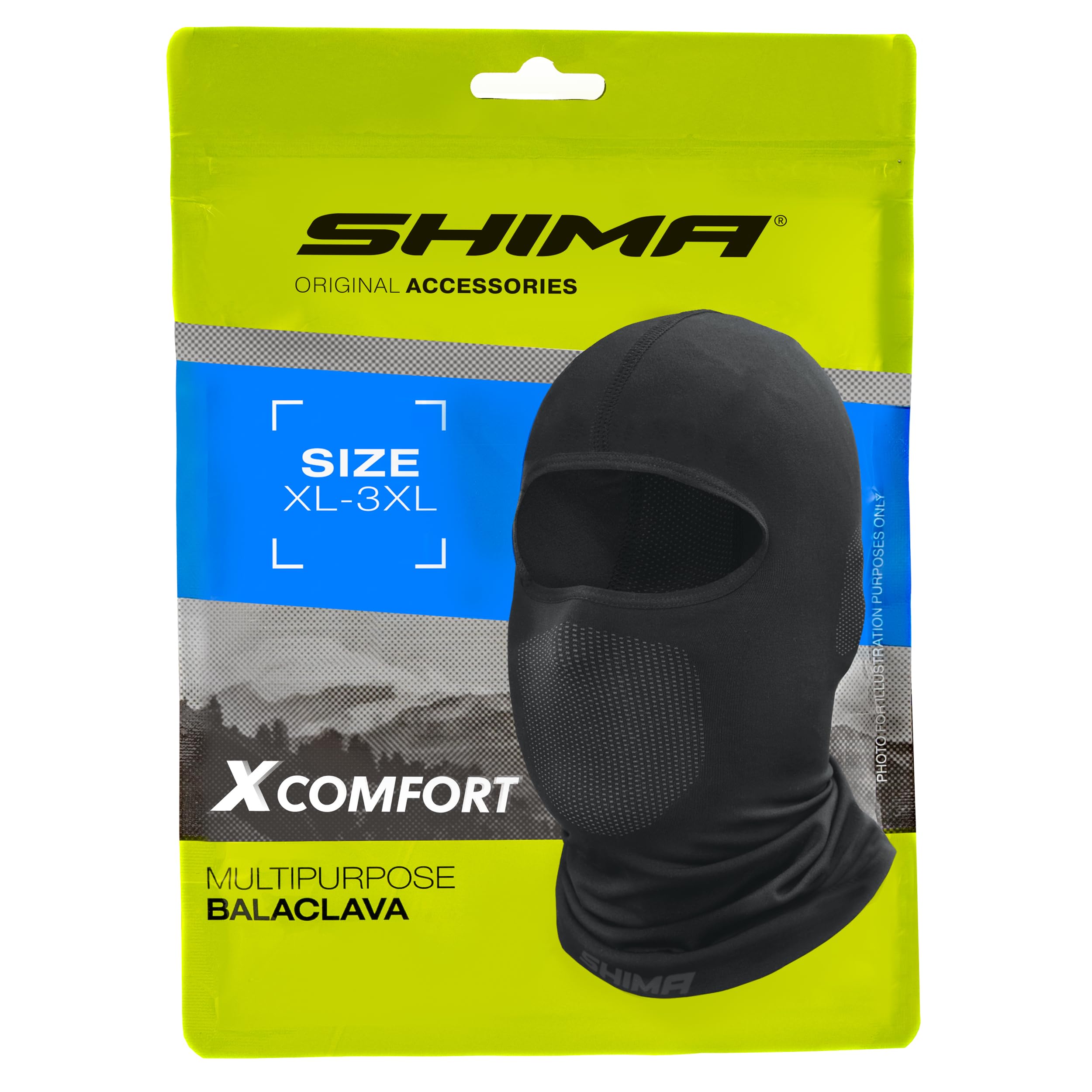 SHIMA X-Comfort Passamontagna Moto Estivo Uomo Donna Balaclava Sottocasco Invierno Mask Traspirante Elastico