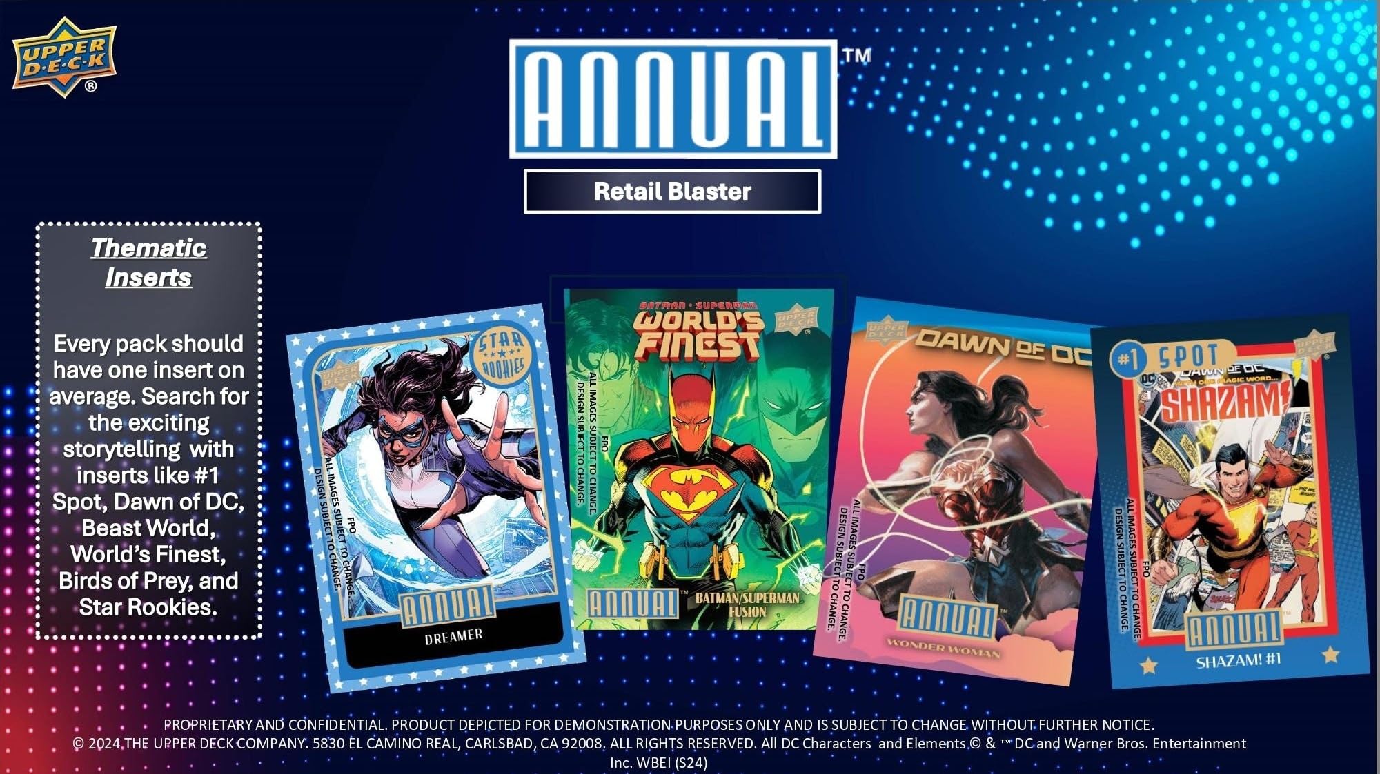 Upper Deck DC Comics Annual Trading Cards Blaster Box 2024 : Amazon.com.au: Toys & Games