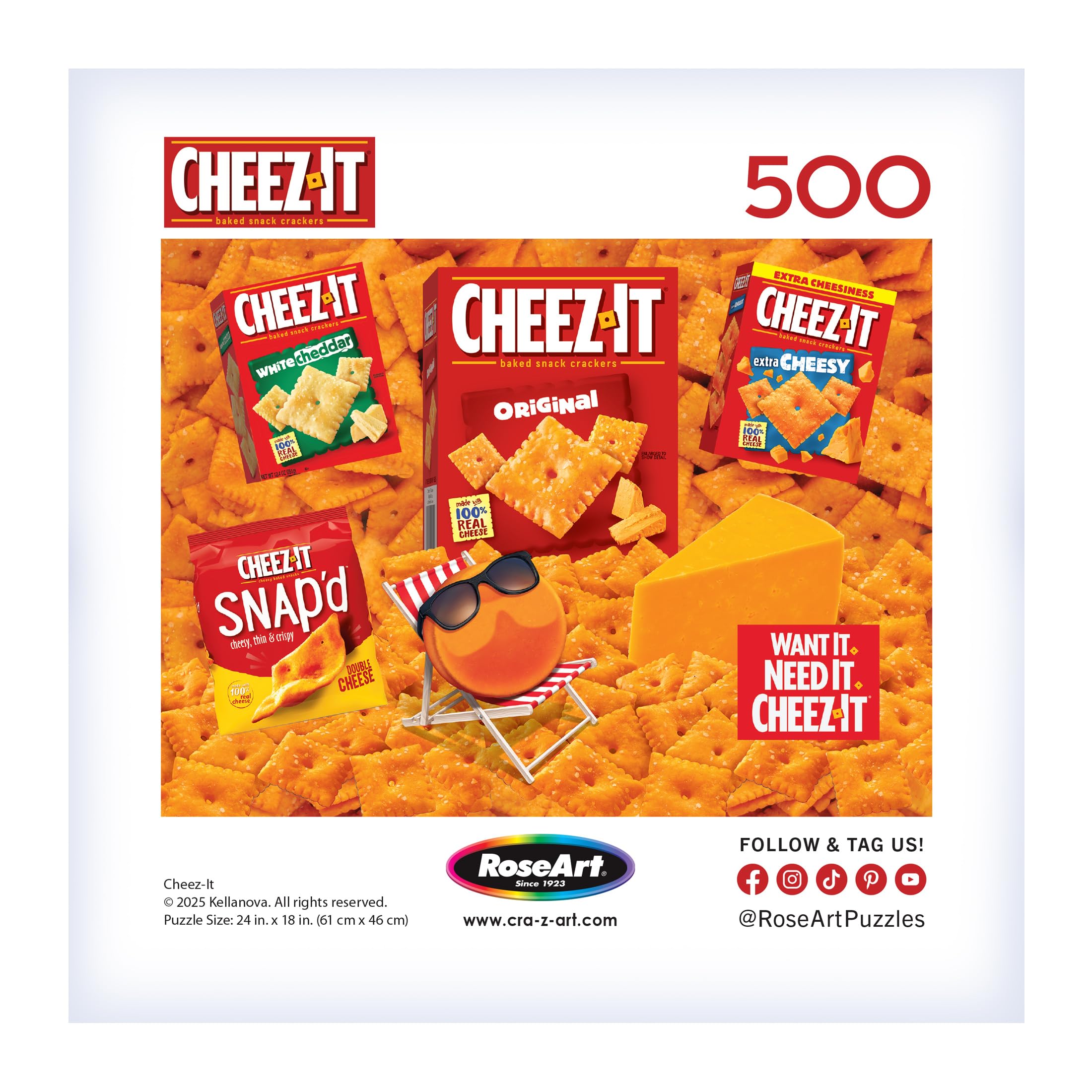Amazon.com: RoseArt - Snack Assortment - Cheez-It - 500 Piece