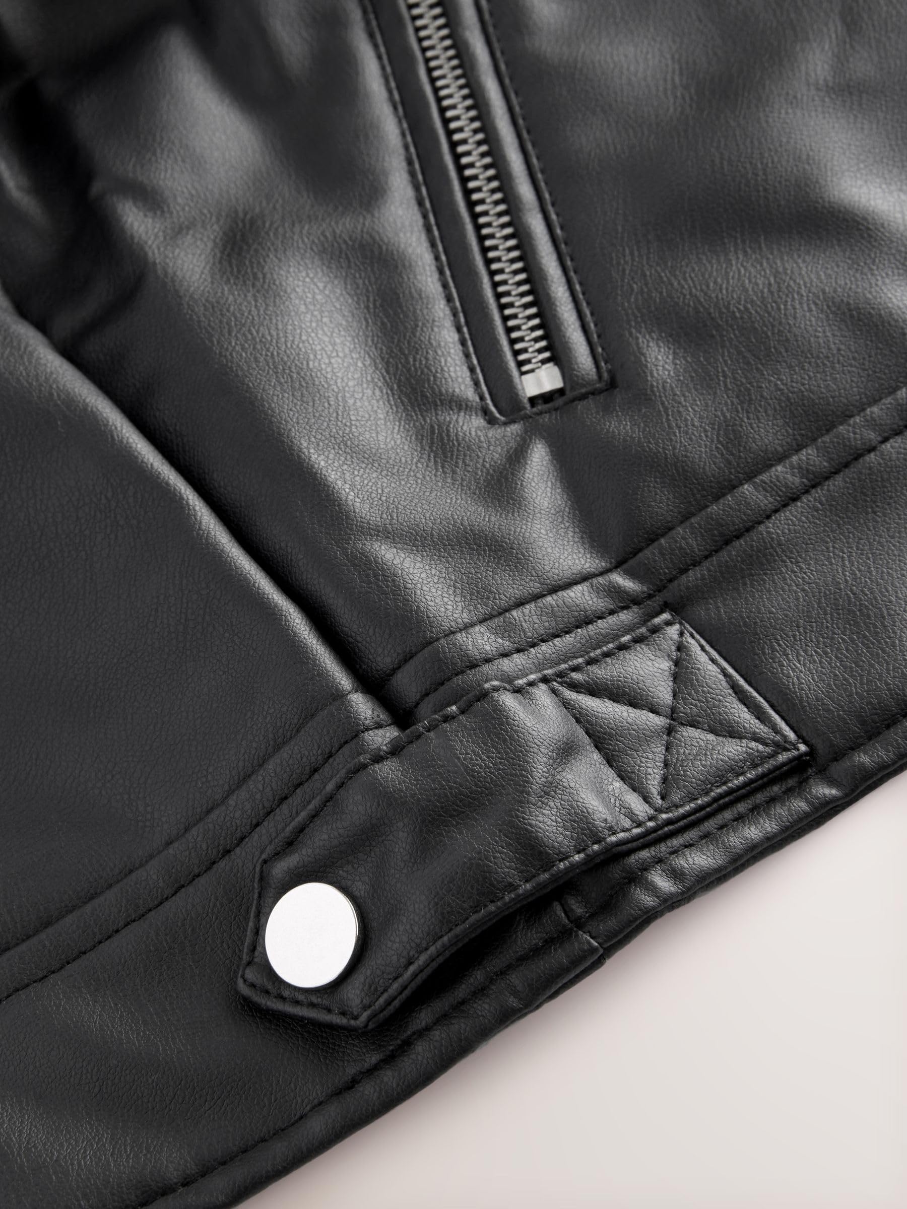 NEXT Niñas Chaqueta motera de poliuretano