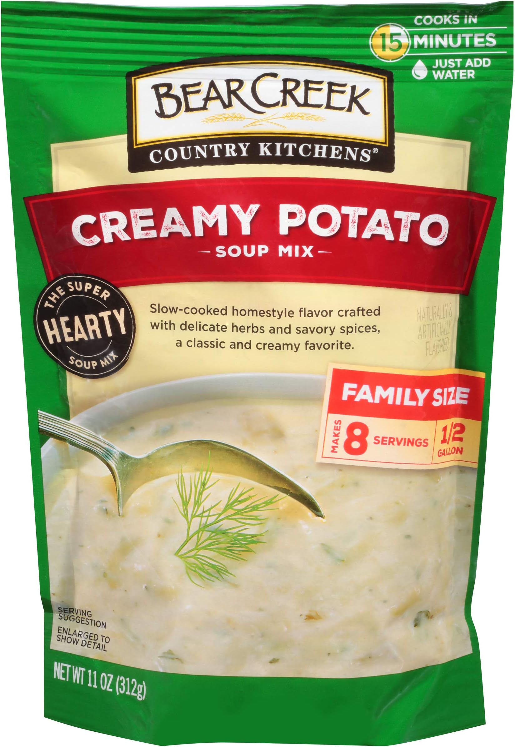 Bear Creek Soup Mix, Creamy Potato, 11 Ounce (Pack of 6