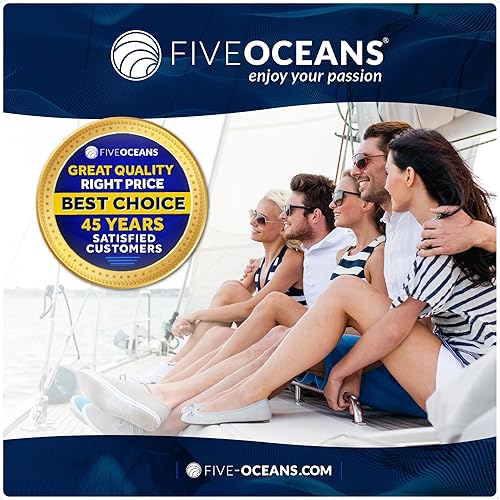 Miniatura 8 de Five Oceans Luz complementaria cuadrada de 2-14 pulgadas, LED blanco frío, carcasa negra, luces de cortesía marinas para interiores, cubierta,