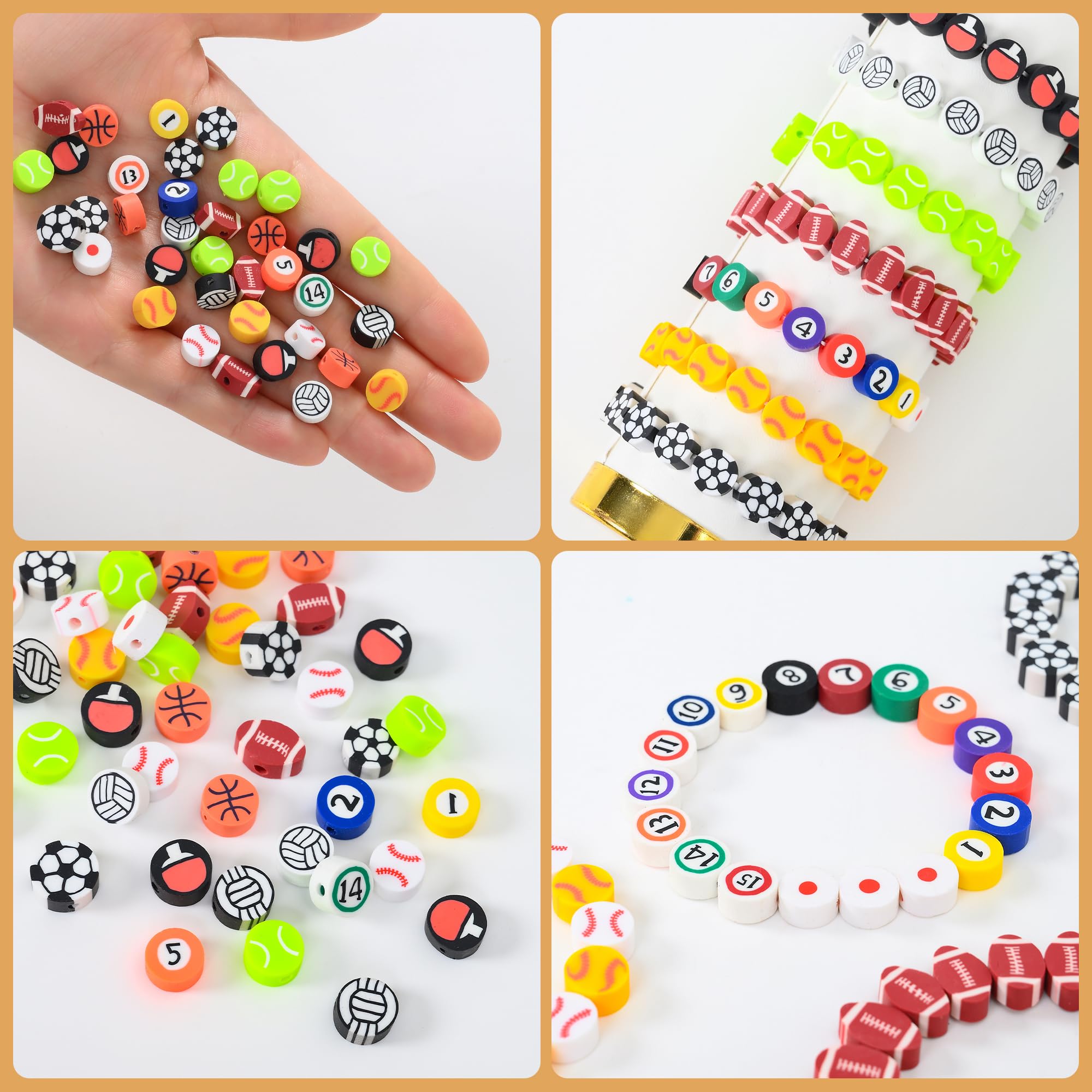 600 perline in argilla polimerica per la creazione di braccialetti dell'amicizia, simpatiche e divertenti, perline per braccialetti fai da te, artigianato, regali di compleanno, giocattoli per bambini