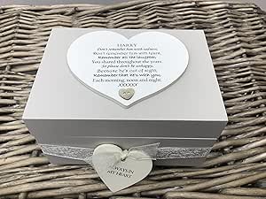 Personalised MEMORIAL Keepsake Box in loving Memory of A SON. Loving ...