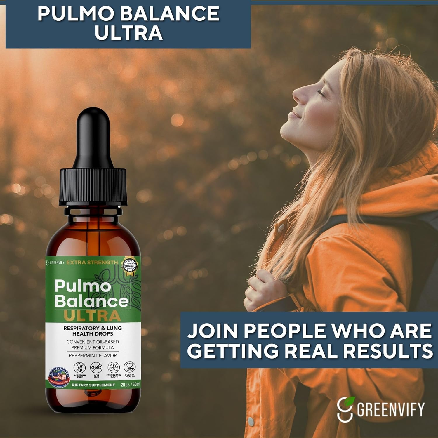 Pulmo Balance Ultra Respiratory & Lung Health Drops, Peppermint Flavor, 2 fl oz (5)