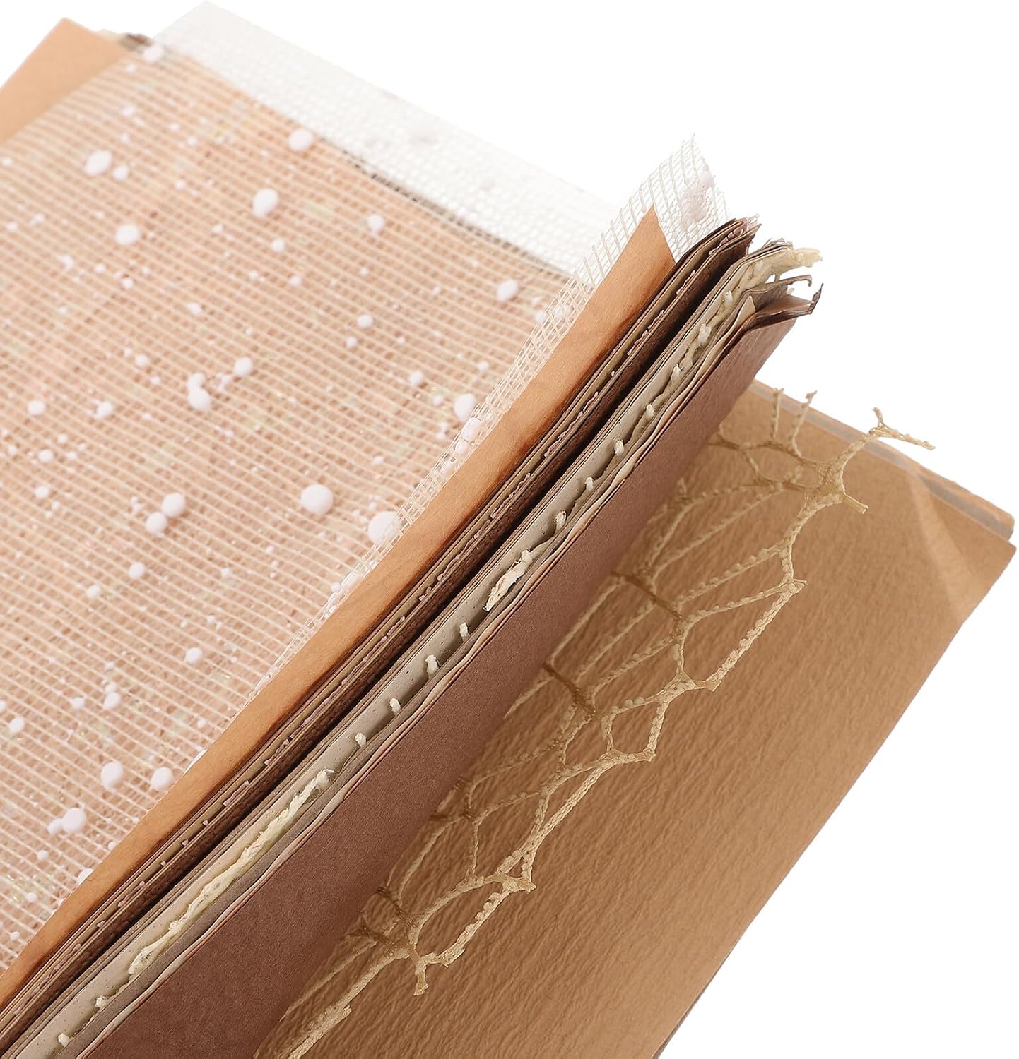 YARNOW 30 Sheets Scrapbook Paper Set A5 Texture Decorative Craft Supplies for DIY Journaling and Hand Account Scrapbooking Materials