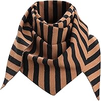 UFGIN Women's Y2K Knit Triangle Scarf - Warm Crochet Head Bandana, Winter Shawl & Versatile Hair Wrap