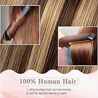 Vista 5 de SEGO Extensiones de cabello humano Remy con clip, 2 clips, horquilla invisible sin costuras para mujeres con cabello adelgazante que añade volumen