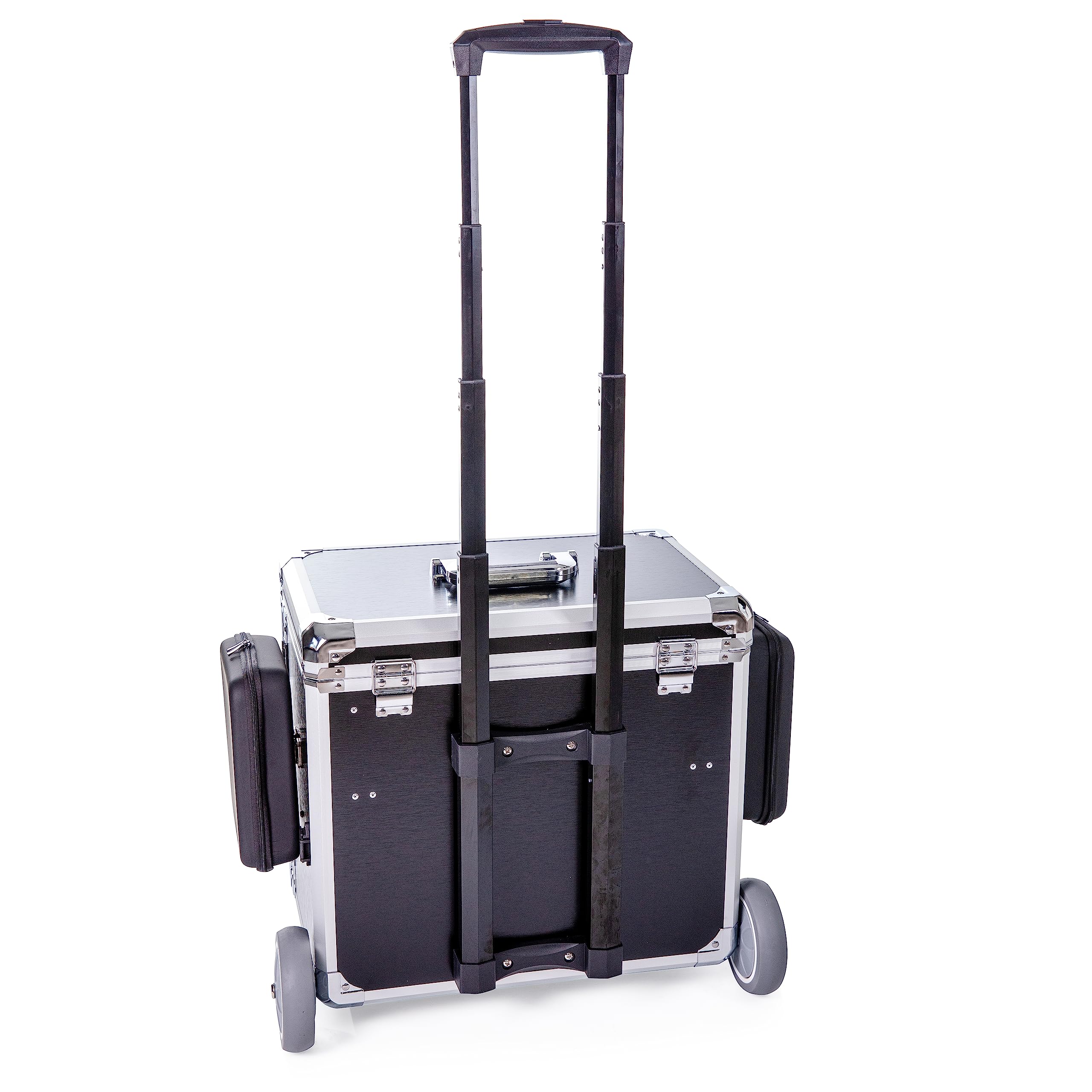 PodoMobile MIDI Fußpflegekoffer mit Trolley und 2 Steckdosen - Schwarz