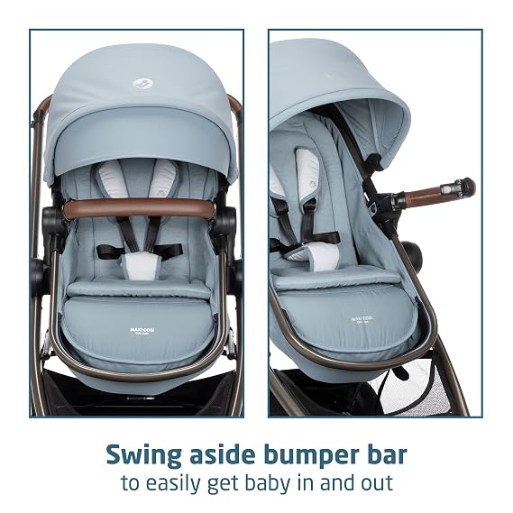 Maxi-Cosi Zelia Luxe 5-in-1 Modular Travel System, Choose Between 5 Modes of use & Mico 30 Stand-Alone Additional Infant Car Seat Base, Black, One Size