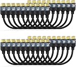 HDMI câble 6 Pieds, 5-Pack 8K HDMI 2.1 Câble, haute vitesse HDMI Cord 48Gbps 1080p@240Hz, 4K@144Hz et 8K@60HzeARC,DTS-HD,1HDR Compatible pour le cinéma, TV, PS, Xbox, ordinateur, ordinateur portable, moniteur etc