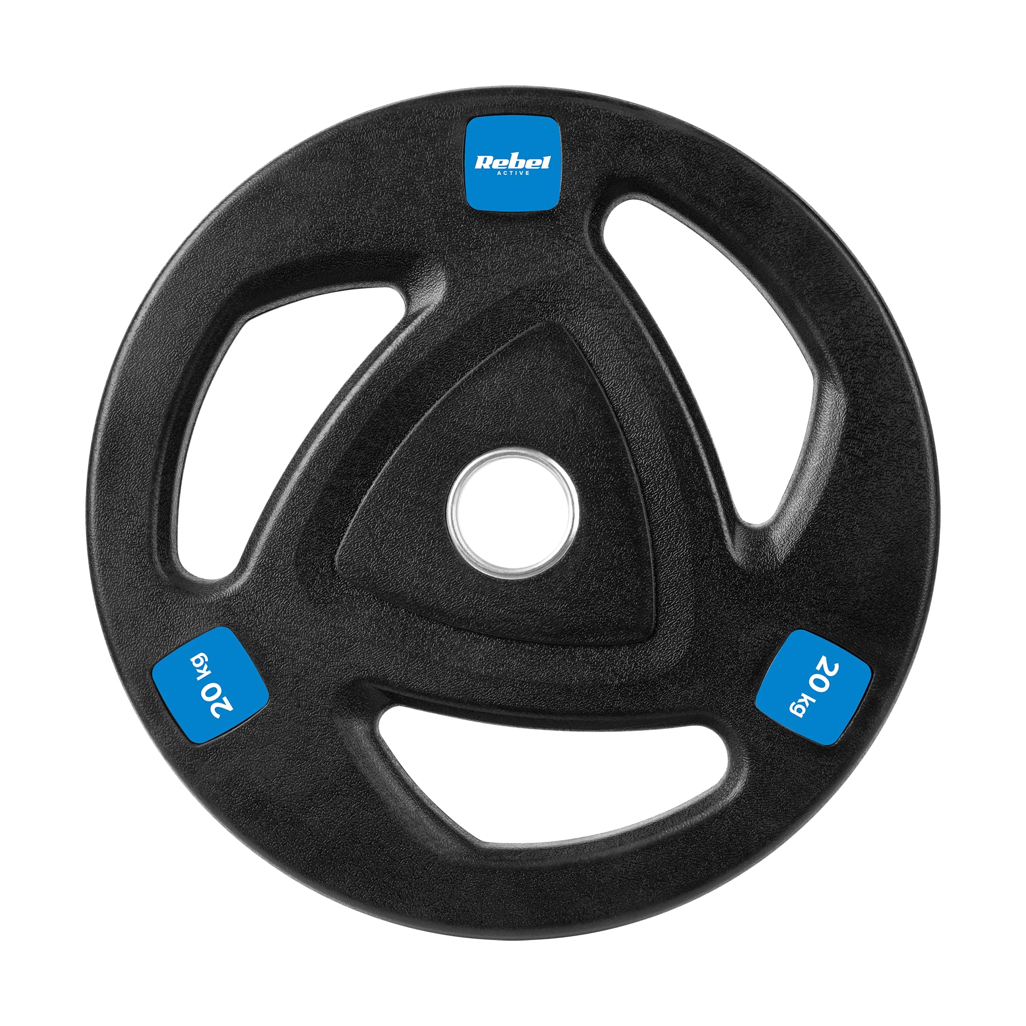 Rebelde Carga de Hierro Fundido Goma 20 kg Agujero Olímpico 51 mm RBA-2112-1