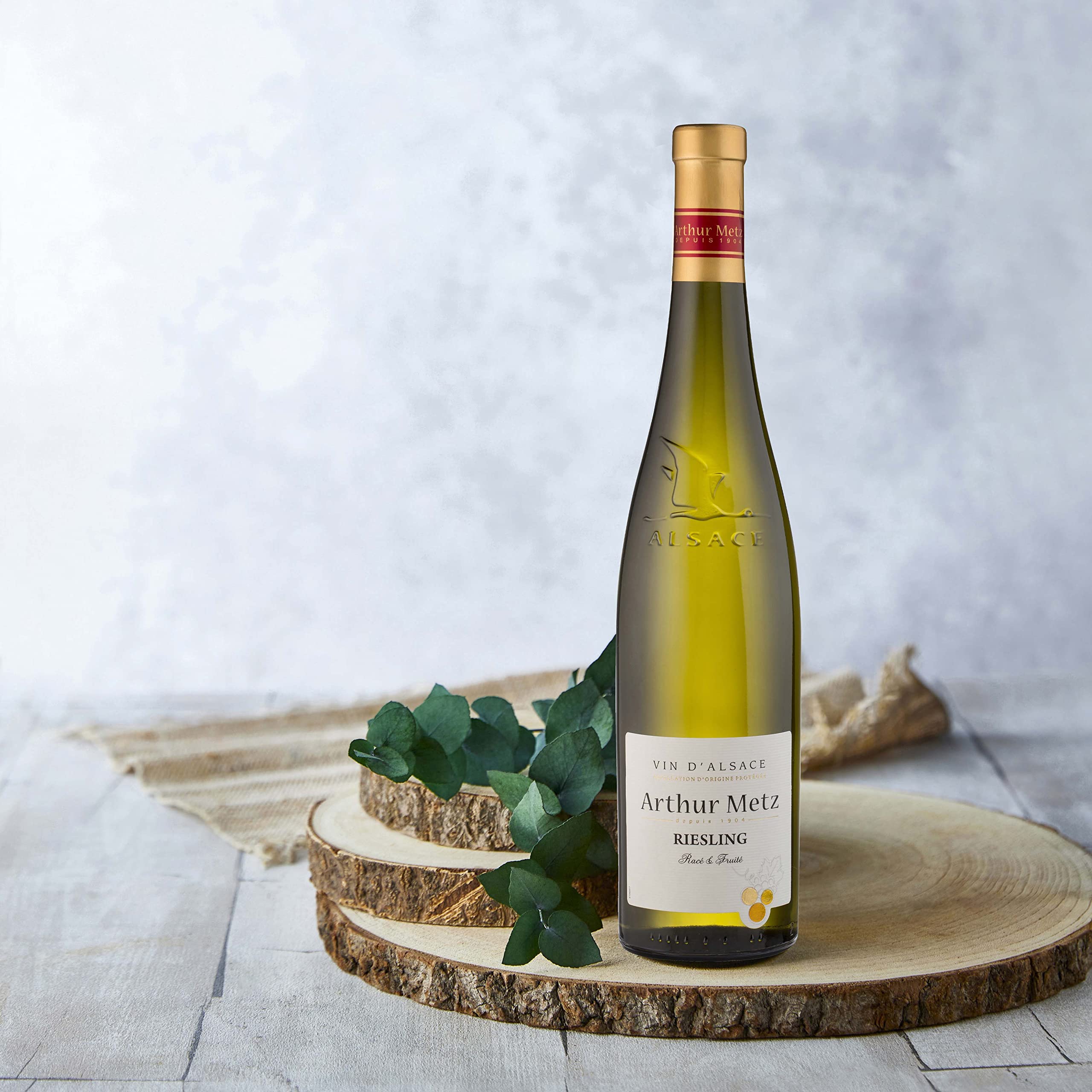 Arthur Metz - Weißwein Riesling Trocken, aus dem Elsass (1 x 0.75 l) (Packung mit 6)