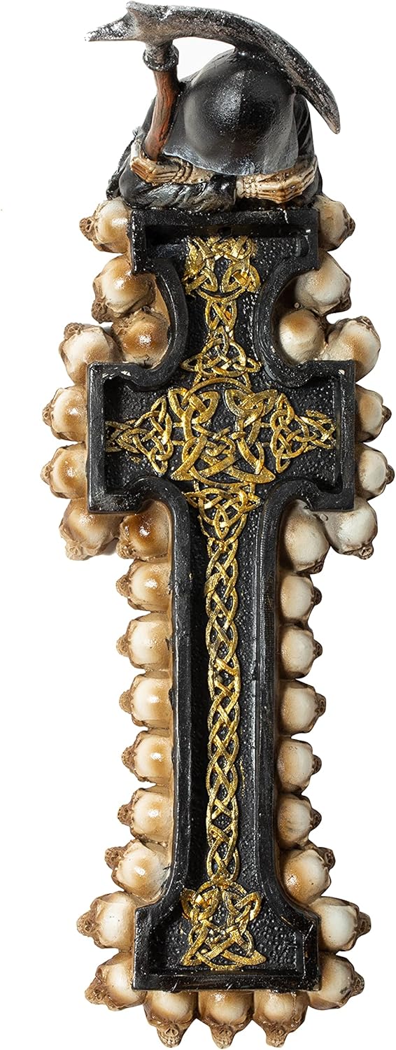 Grim Reaper Polyresin Incense Stick Holder Burner with Ash Catcher