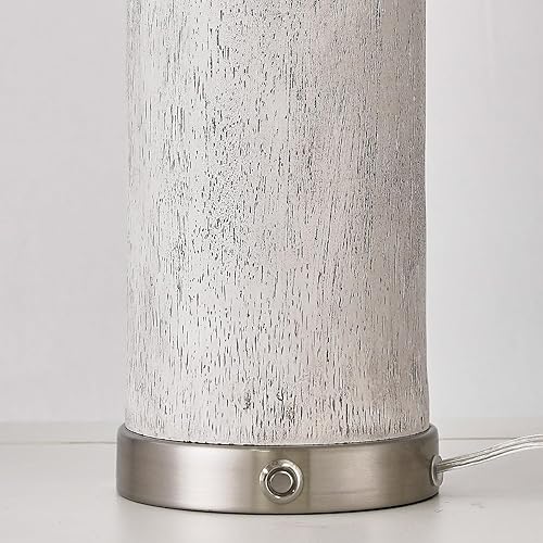 Miniatura 8 de OYEARS Juego de 2 lámparas de mesa de 24 pulgadas, lámparas de noche para mesitas de noche de dormitorio, lámparas de mesa regulables de 3 vías para