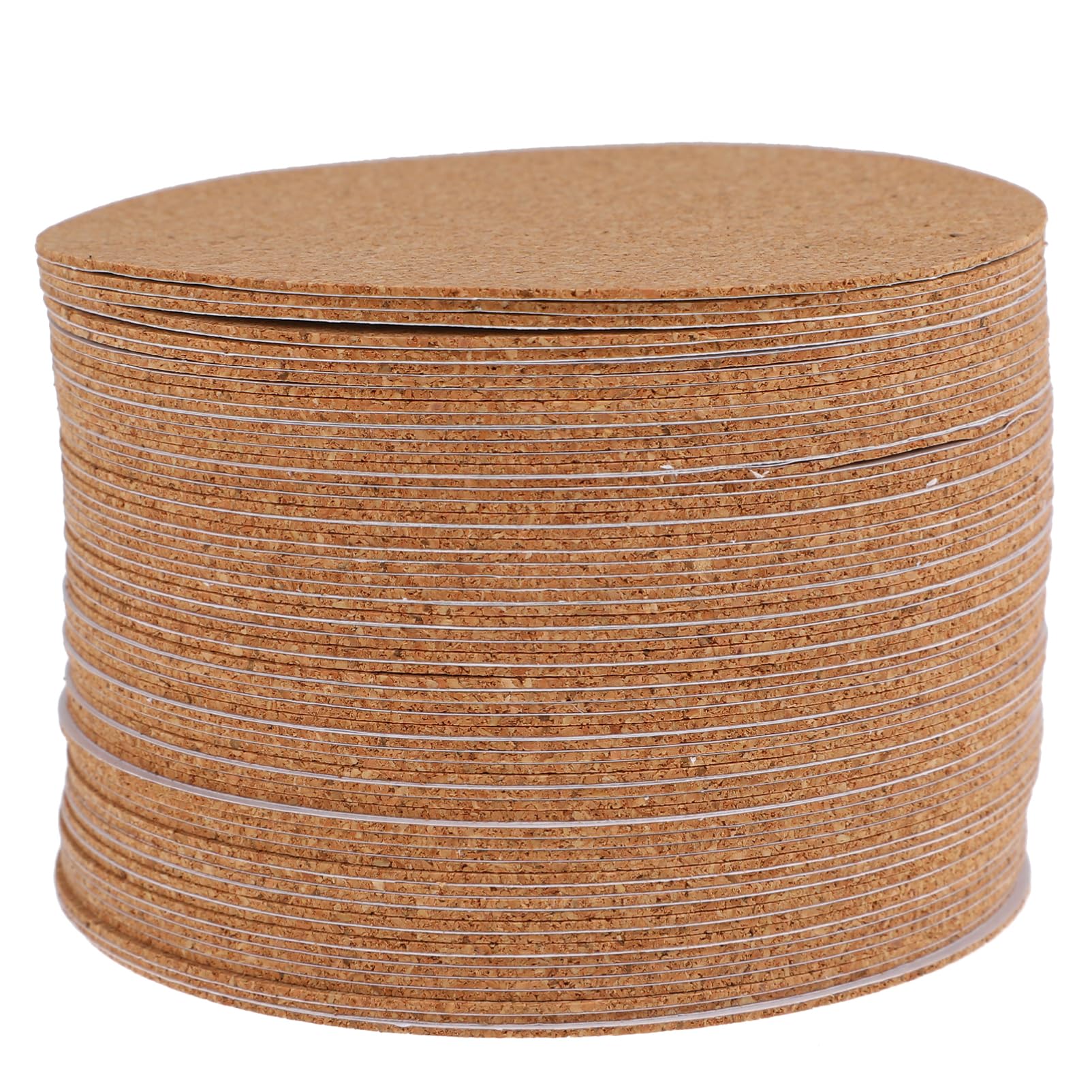 5 Sätze Untersetzer Aus Kork Tassenpads Für Zu Hause Runde Schalenmatten Tassenuntersetzer Für Die Küche Kaffee-untersetzer Für Zu Hause Saugfähiger Kork Light Brown 60 Stück * 5