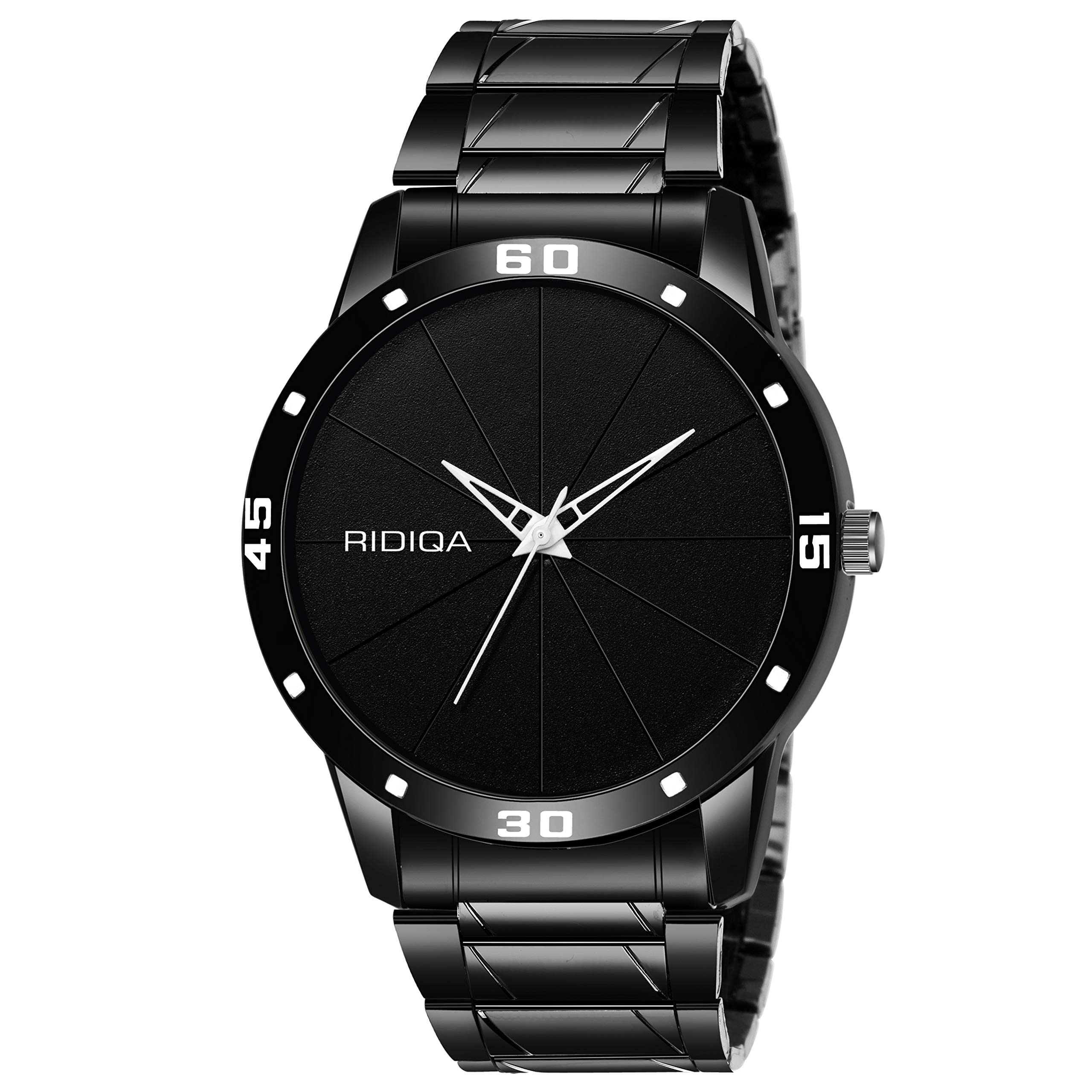 RIDIQA Black Chain Black Dial Luxury Watch for Men | Boy (B07Y7Z3213) Amazon Price History, Amazon Price Tracker