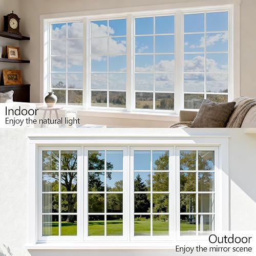 Miniatura 10 de Película de privacidad unidireccional para ventana, película unidireccional para ventana, privacidad durante el día, adherencia estática, película