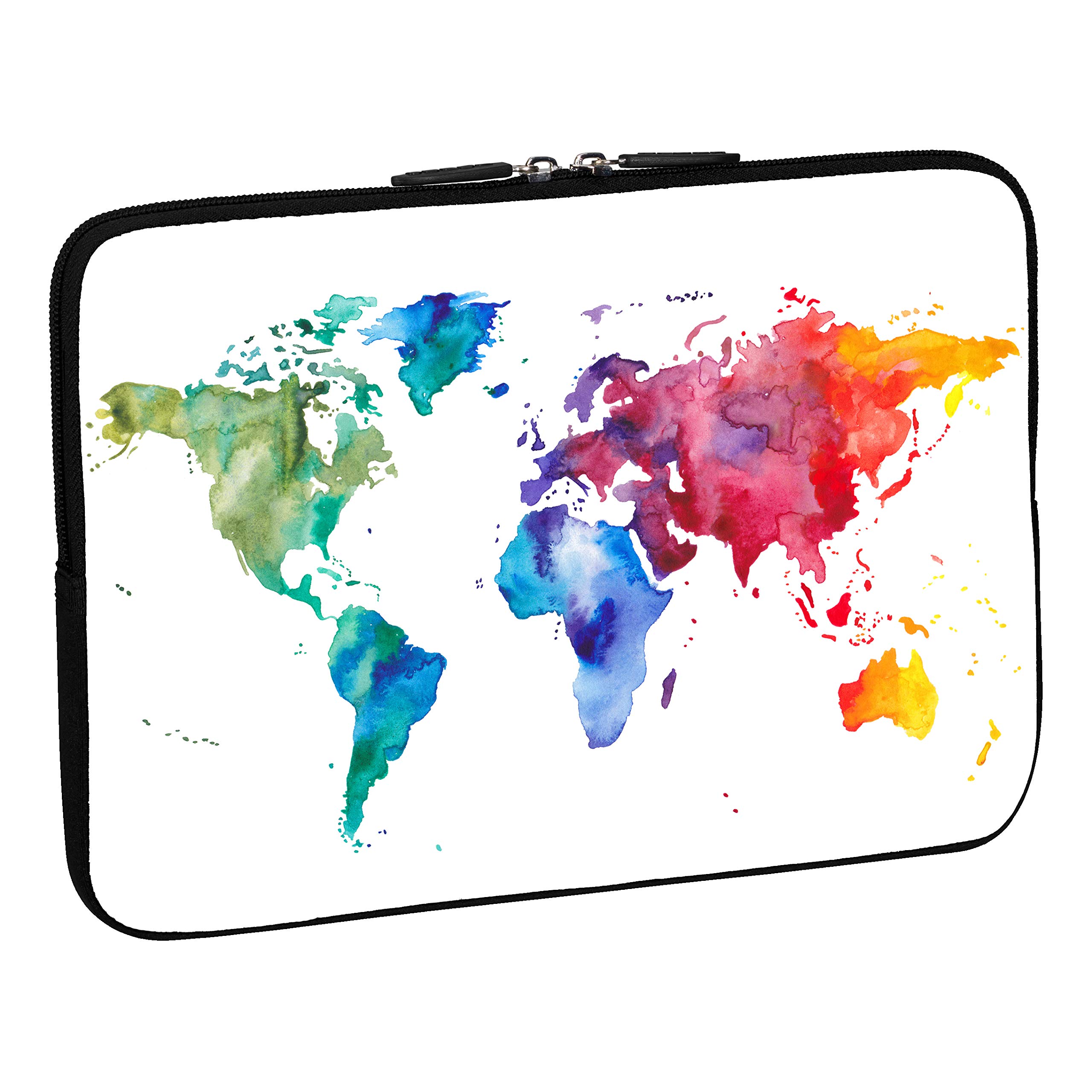 PEDEA Design Protective Laptop Case up to 17.3 Inches (43.9 cm) Brown Global Map