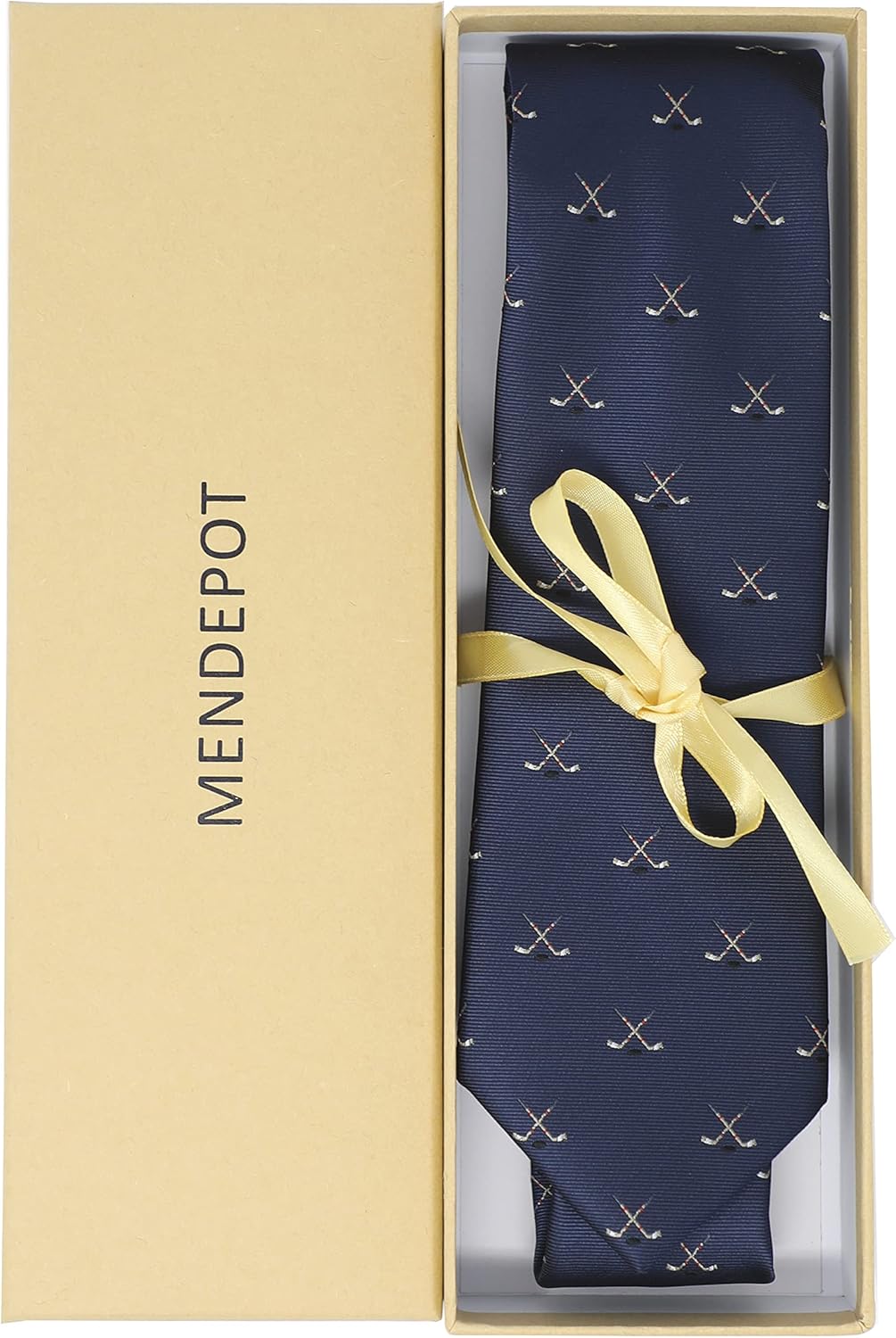 Sports Theme Pattern Neckties With Gift Box Golf Theme Ties Tennis Necktie Football Necktie - Image 6