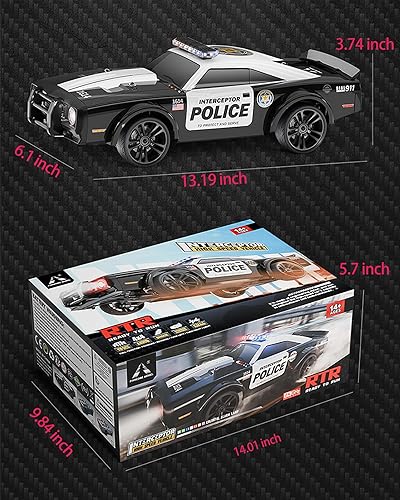 Miniatura 25 de 1/14 RTR - Autos RC rápidos sin escobillas para adultos, máximo 60+/MPH Hobby Electric Off-Road, auto RC de alta velocidad impermeable 4WD auto