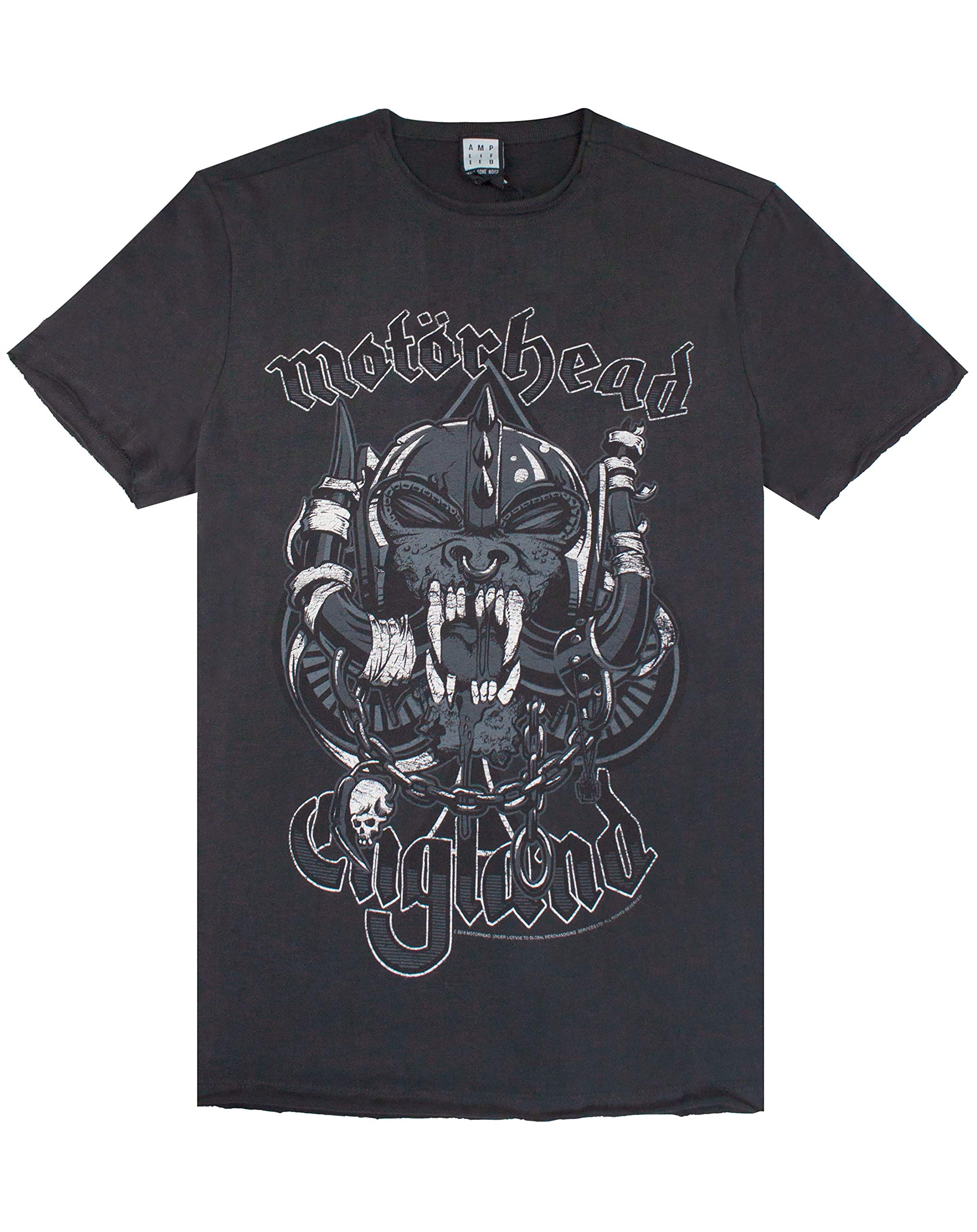 Official Amplified Motorhead Snaggletooth Mens T-Shirt (Small) Charcoal