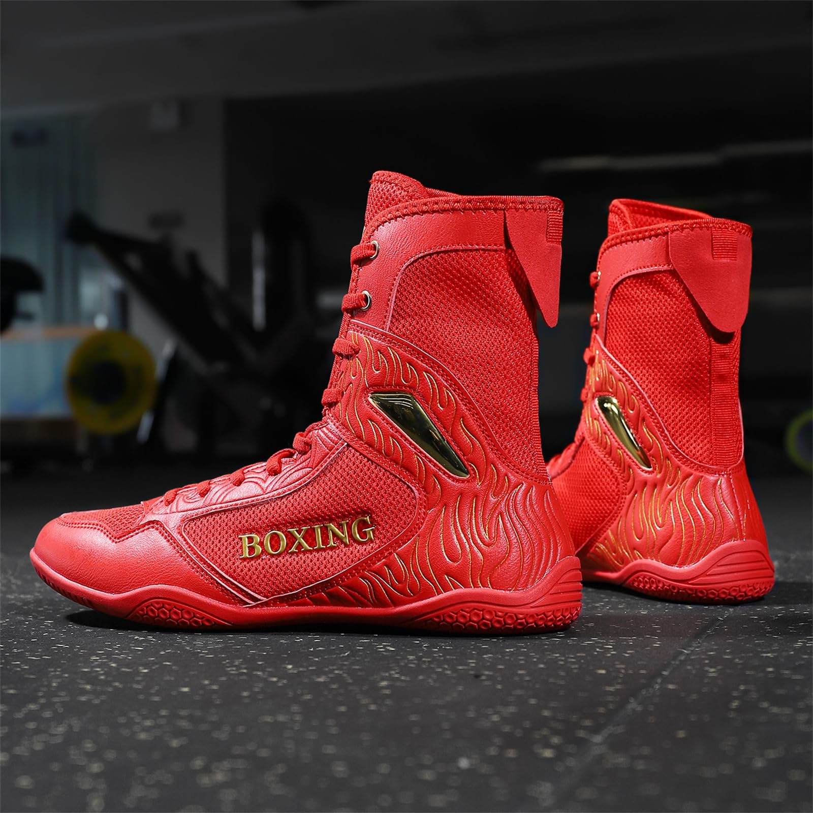 Chaussures De Boxe Hommes Chaussures De Combat Professionnelles De Fitness en Salle De Sport Pieds Nus Plates Et Légères pour La Lutte
