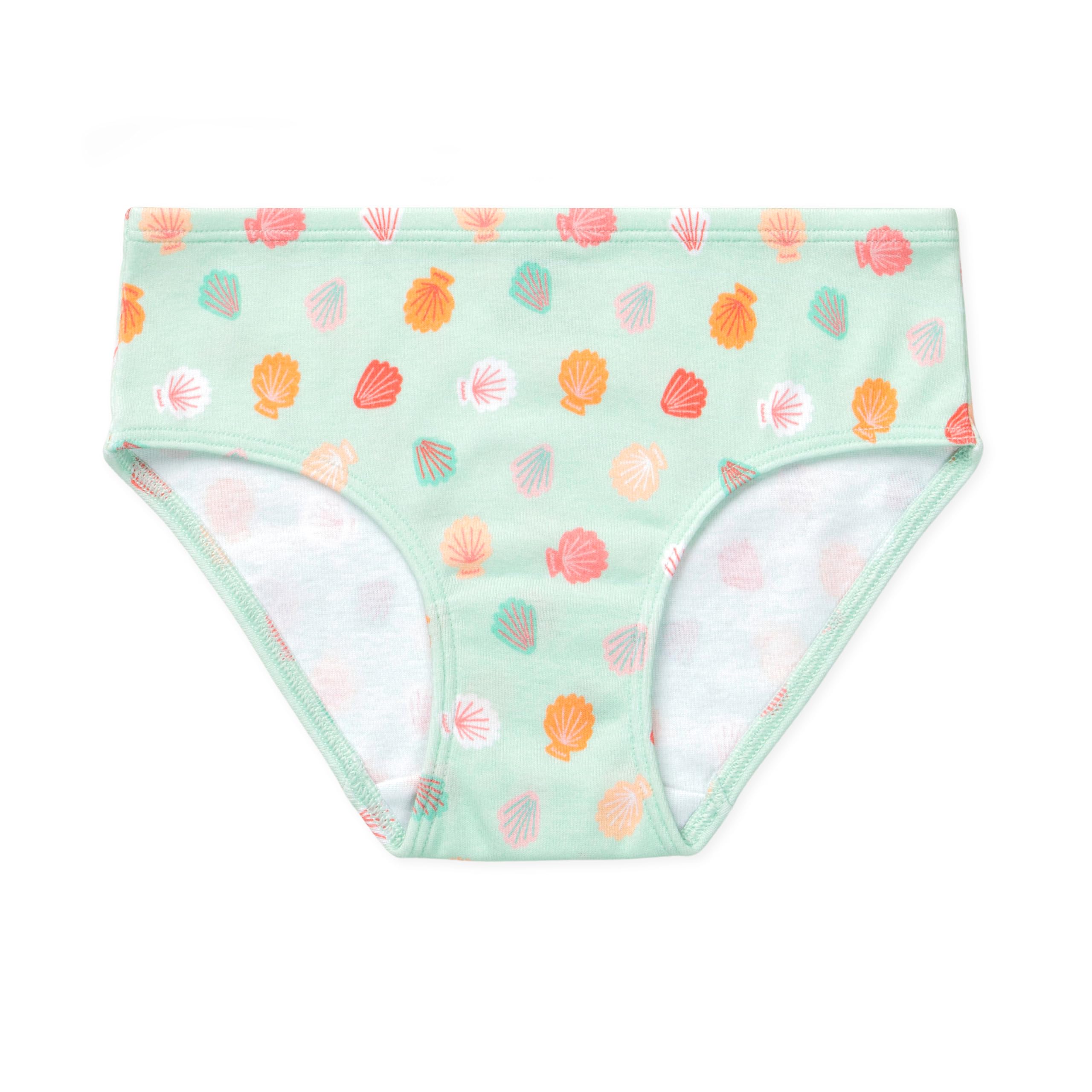 Lucky & Me Calzoncillos para niñas, 100 % algodón orgánico, paquete de 7