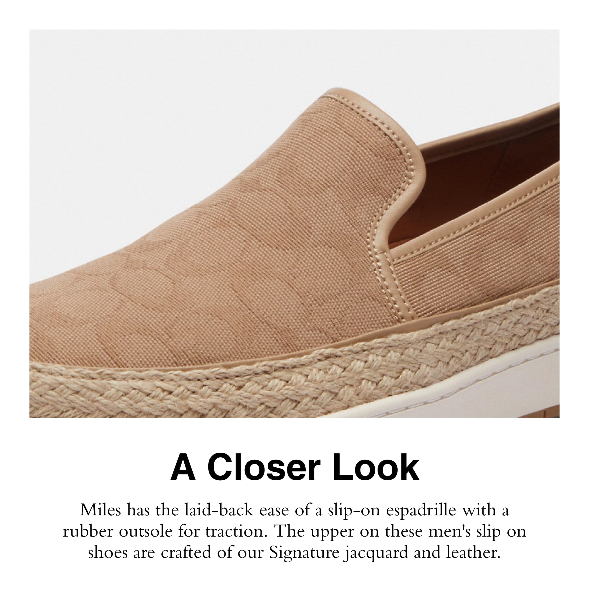 COACH MENS MILES ESPADRILLE SHOES Men main image 3