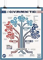 Vista 1 de El árbol del gobierno Póster de aula de 16 x 20 pulgadas Estudios sociales Historia de los Estados Unidos Ciudad Gobierno