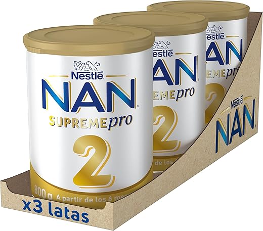 Nestlé NAN SUPREMEPRO 2 Leche de continuación en polvo, 3x800g