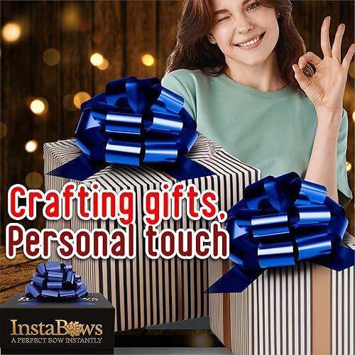 Miniatura 4 de Lazo grande metálico de 12 pulgadas para bicicletas y automóviles, resistente a la intemperie para envolver regalos, perfecto para grandes regalos y