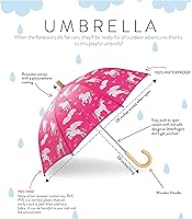 Vista 14 de Hatley - Paraguas estampadas para niña Corazones azul marino y blanco.