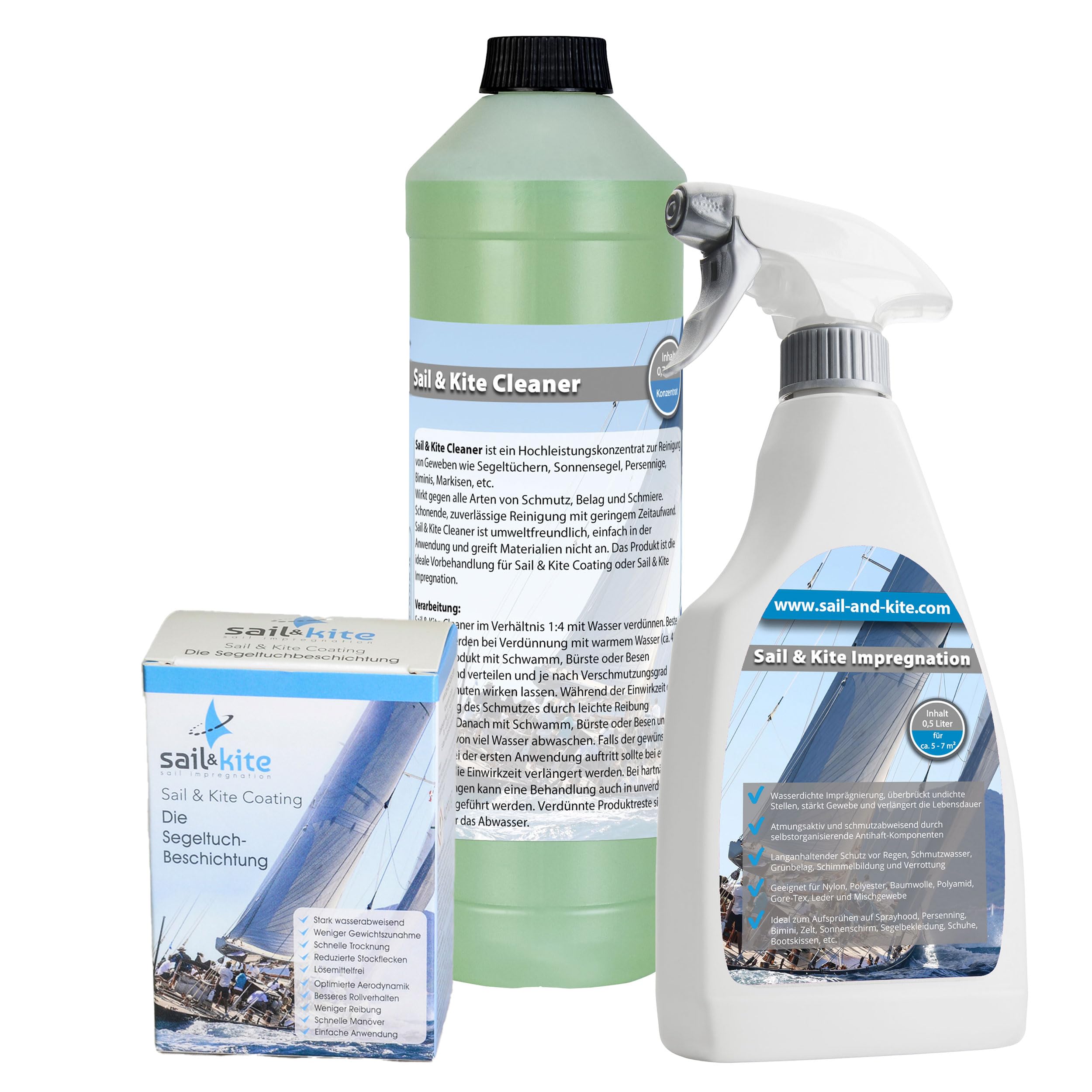 Sail & Kite Cleaner | Hochleistungskonzentrat zur Gewebereinigung | Ideal  fr Segel, Persennig, Bimini, Sonnensegel oder Markisen | 0,75 Liter :  Amazon.de: Sport & Freizeit