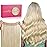 WENNALIFE Wire Hair Extensions (Increase 50% Lifespan) Real Human Hair 12 inch 70g Bleach Blonde Remy Hair Invisible Transparent Wire Fish Line Straight Reusable Natural Extensiones De Cabello Humano