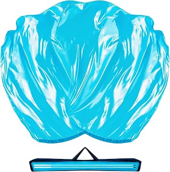 51x45" Worship Flags for Dance Church, Praise Dance Flags for Worship, Praise Flag with Flexible Rod & Carrying Bag, 2Pack, Lightblue