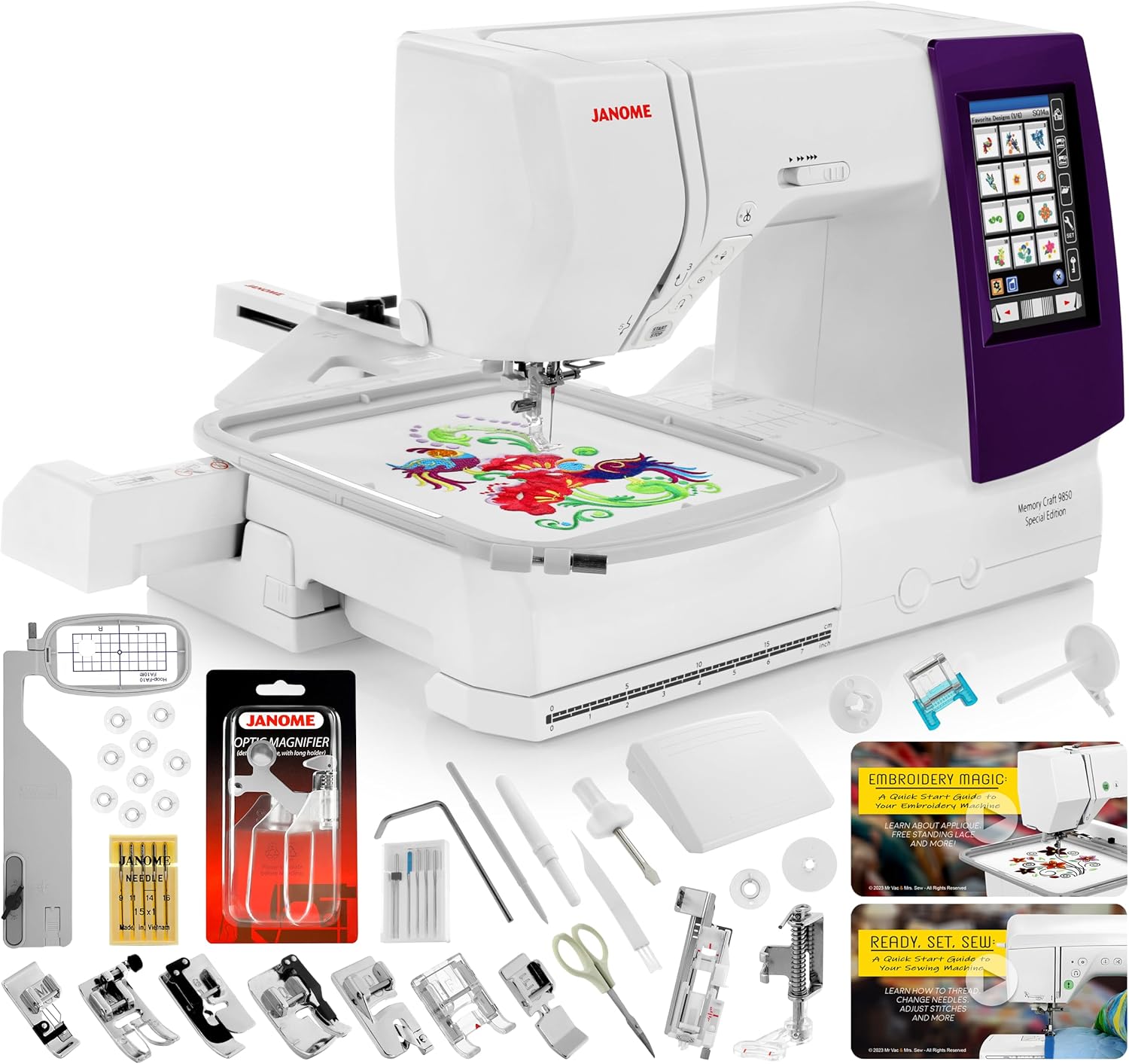 Janome Horizon Memory Craft 9850 Embroidery and Sewing