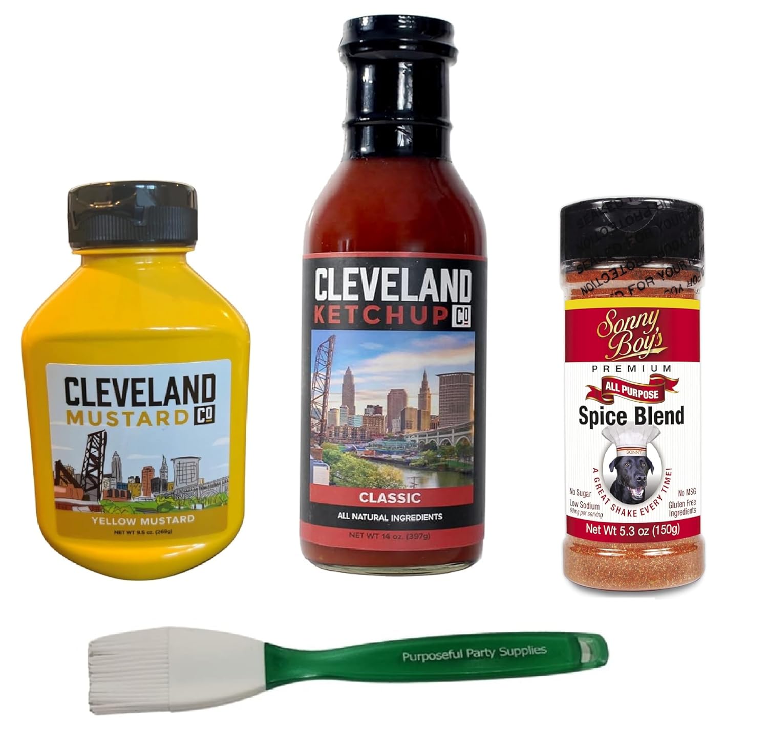 Purposeful Party Supplies Cleveland Gift Condiment Bundle