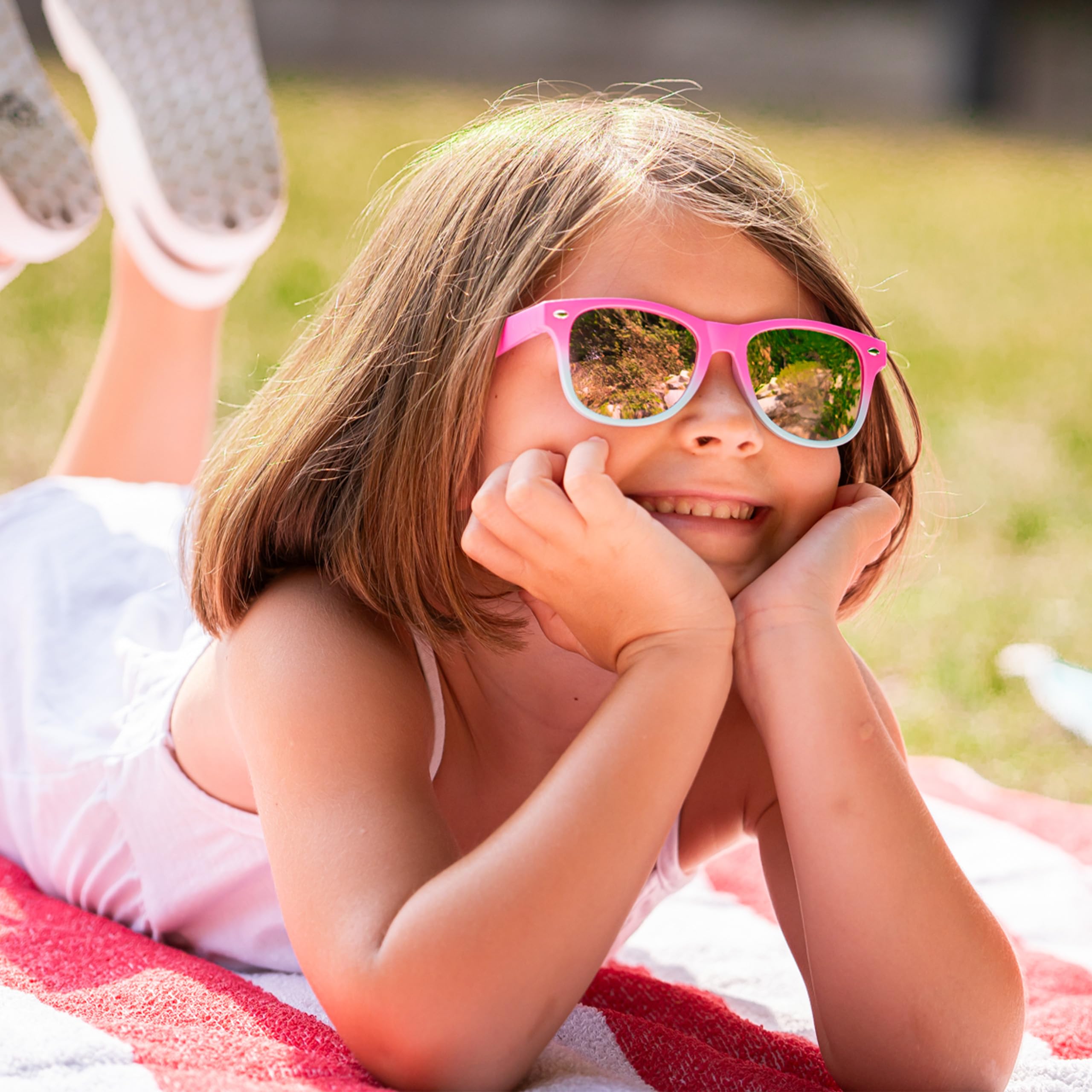 Kiddus Gafas de Sol Polarizadas para Niños de 4 a 7 Años, 4 5 6 y 7 Años, UV400 Categoría 3, Lente CAT3, Montura Ligera y Resistente, Sin BPA, Normativa ISO y CE