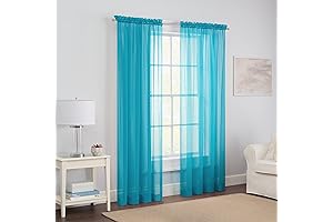 Pairs to Go Victoria Voile: Transforming Homes with Turquoise Curtains