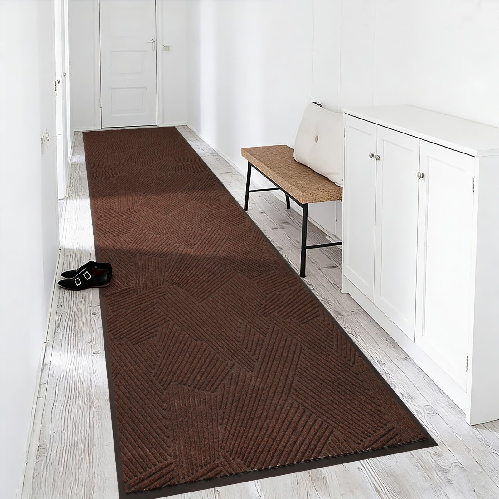 Heavy Duty Front Door Mat - 3' x 10' Black -24 Heavy Duty Front Door Mat - 3' x 10' Black -24