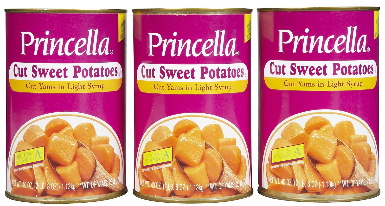 Princella Cut Yam, 40 oz, 3 pk