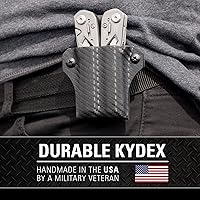 Vista 3 de Clip & Carry Kydex - Funda multiherramienta para suspensión Gerber, fabricada en Estados Unidos, funda para múltiples herramientas, placa de diamante